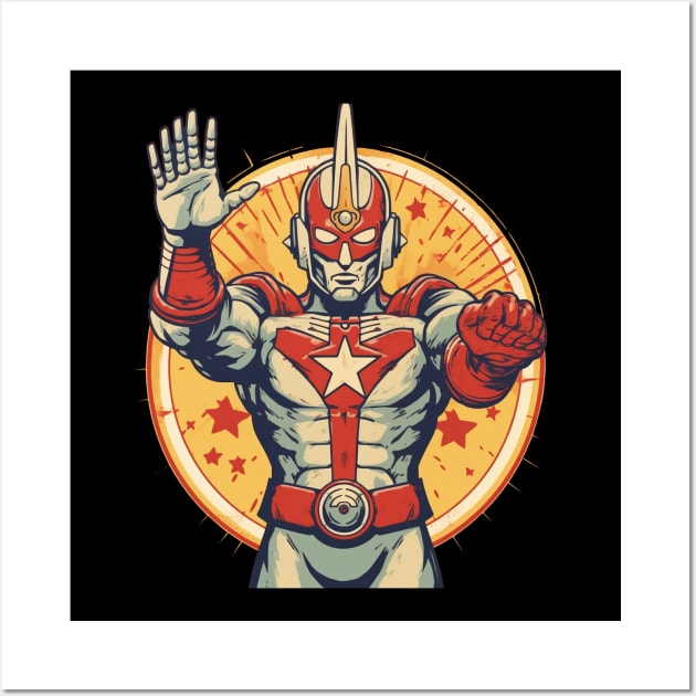 Respect Your Ultraman Retro Propaganda Style Wall Art by TOKEBI